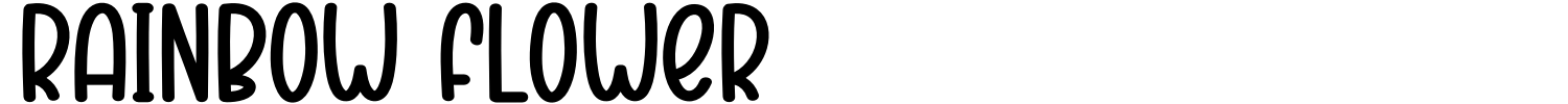 Rainbow Flower Font preview