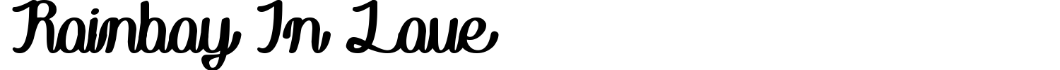 Rainboy In Love Font preview