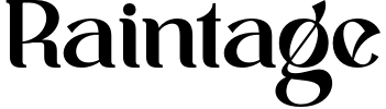 Raintage Font preview