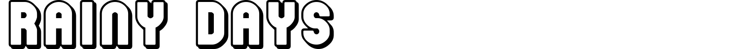 Rainy Days Font preview