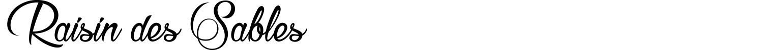 Raisin Des Sables Font preview