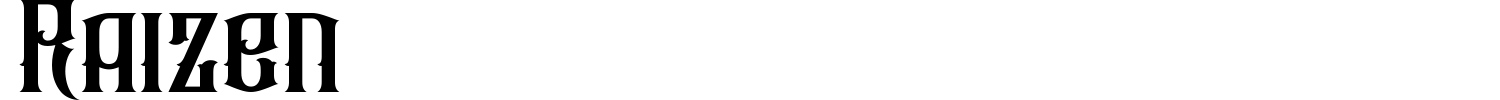 Raizen Font preview