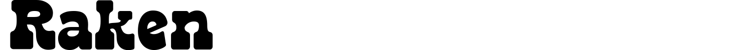 Raken Font preview