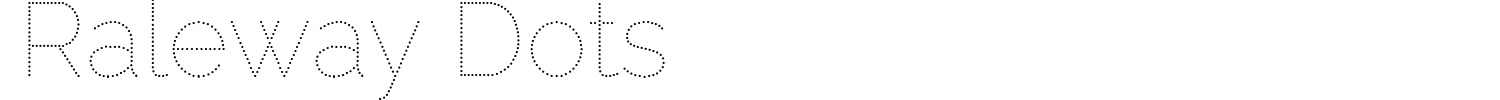 Raleway Dots Font preview