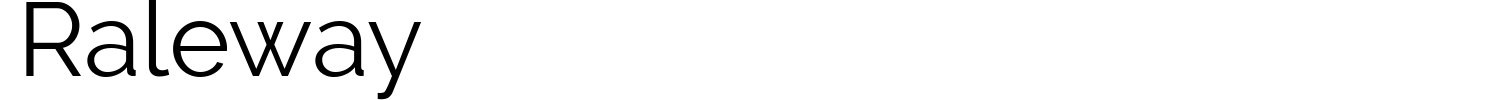 Raleway Font preview