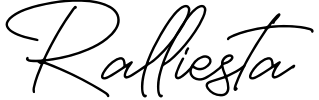 Ralliesta Font preview