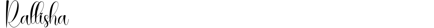 Rallisha Font preview