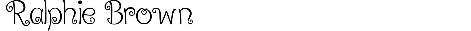Ralphie Brown Font preview