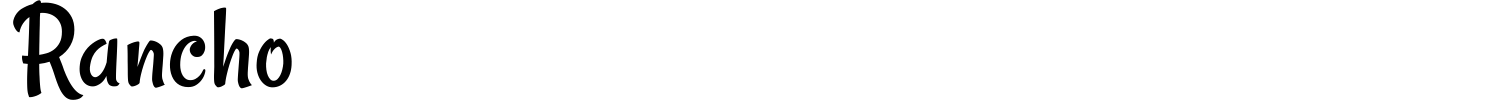 Rancho Font preview