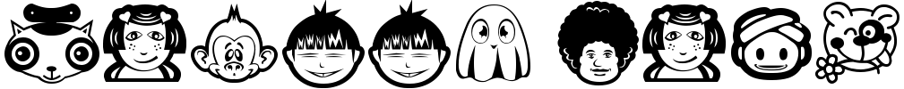 Random Face Font preview