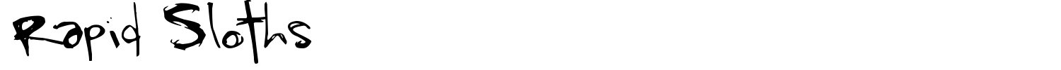 Rapid Sloths Font preview