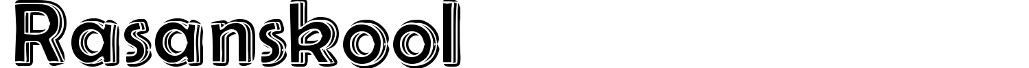 Rasanskool Font preview