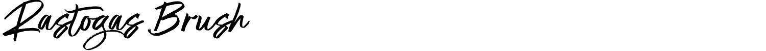 Rastogas Brush Font preview