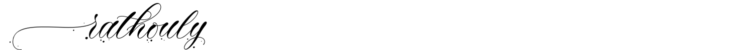Rathouly Font preview