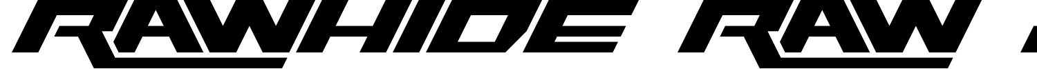 Rawhide Raw 2012 Font preview