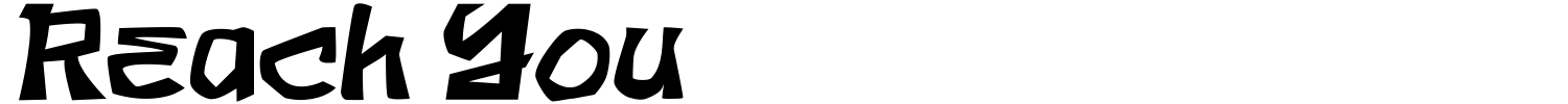 Reach You Font preview
