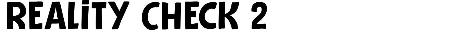 Reality Check 2 Font preview