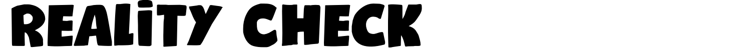 Reality Check Font preview