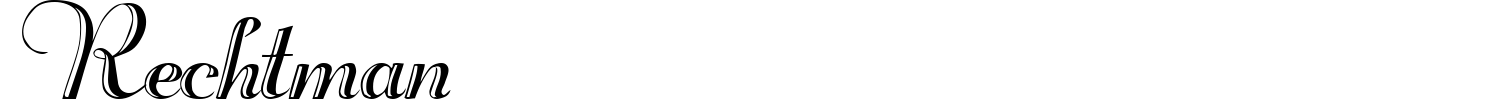 Rechtman Font preview
