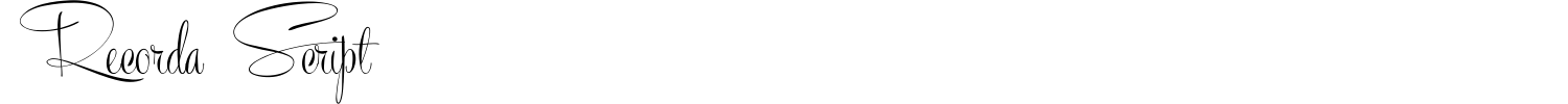Recorda Script Font preview