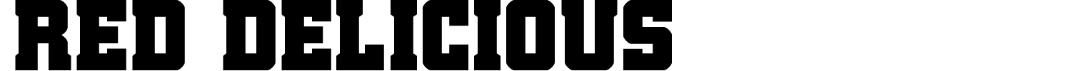 Red Delicious Font preview