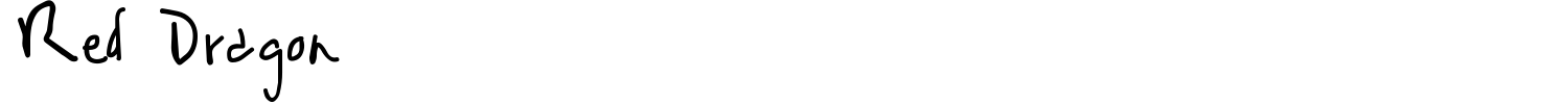 Red Dragon Font preview