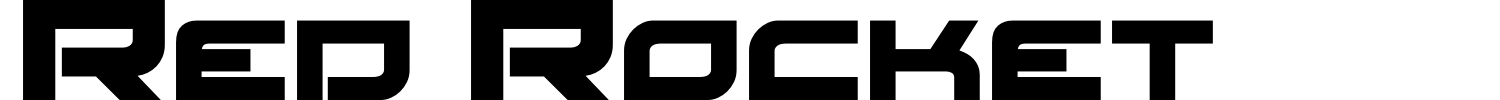Red Rocket Font preview