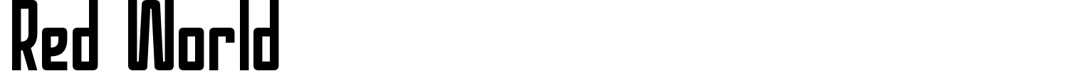 Red World Font preview