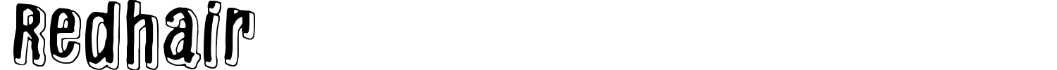 Redhair Font preview
