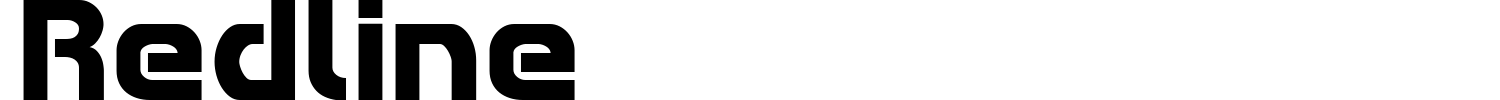 Redline Font preview