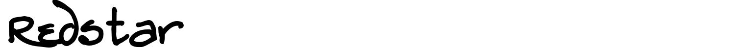 Redstar Font preview