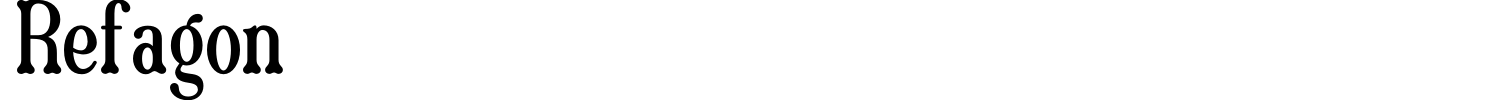 Refagon Font preview