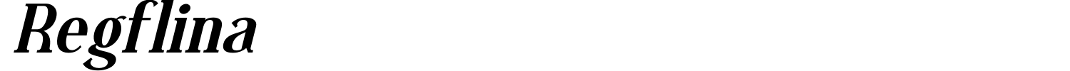 Regflina Font preview