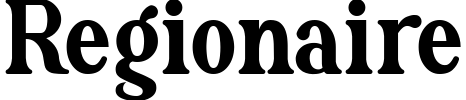 Regionaire Font preview