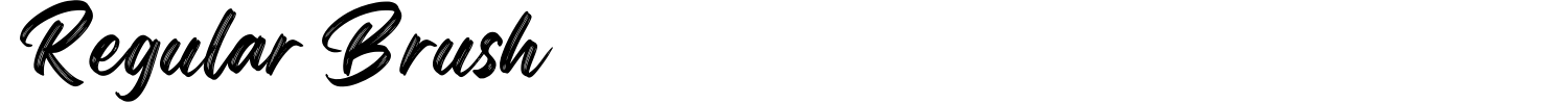 Regular Brush Font preview