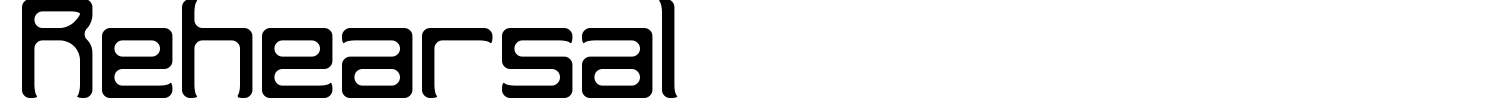 Rehearsal Font preview