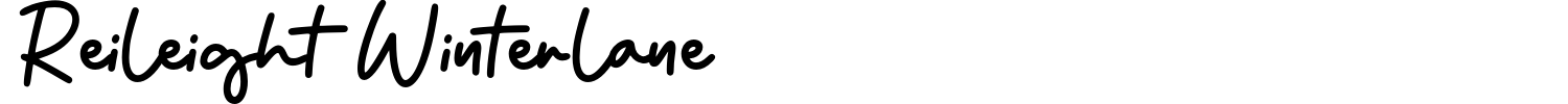 Reileight Winterlane Font preview
