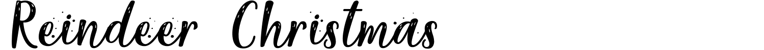 Reindeer Christmas Font preview