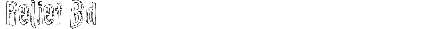 Relief Bd Font preview