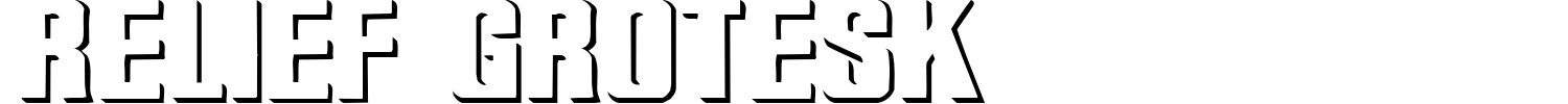 Relief Grotesk Font preview