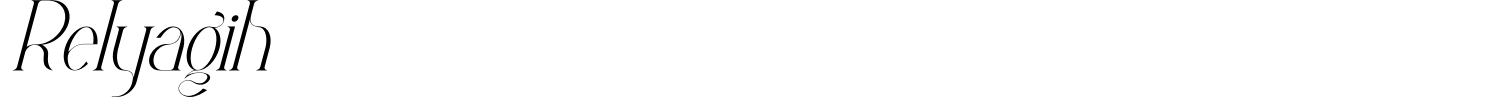 Relyagih Font preview
