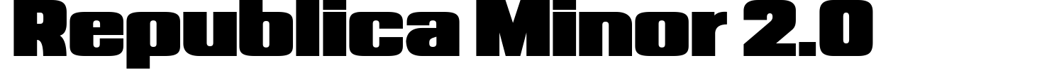 Republica Minor 2.0 Font preview