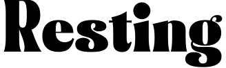Resting Font preview