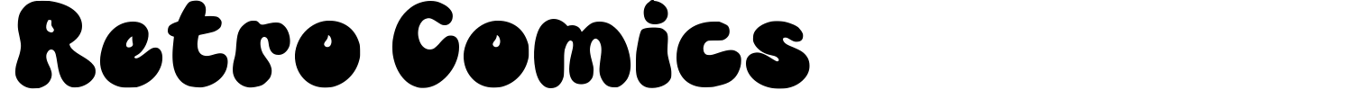 Retro Comics Font preview