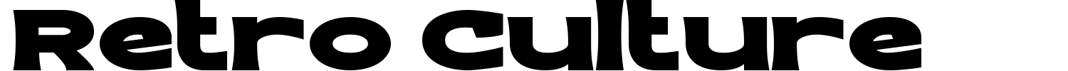 Retro Culture Font preview