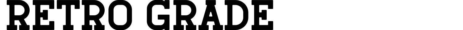 Retro Grade Font preview