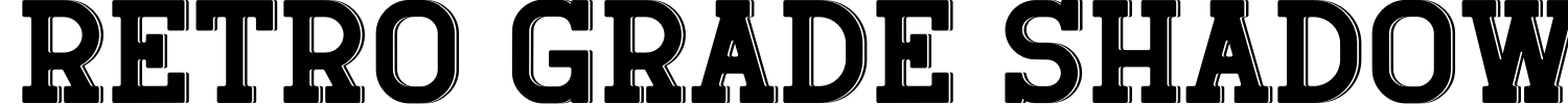 Retro Grade Shadow 2 Font preview
