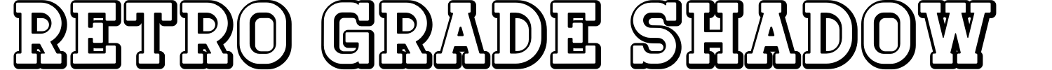 Retro Grade Shadow Font preview