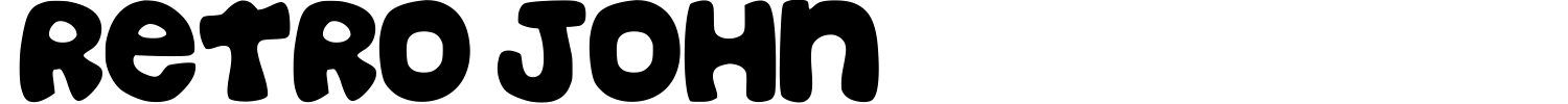 Retro John Font preview
