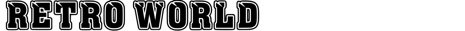 Retro World Font preview
